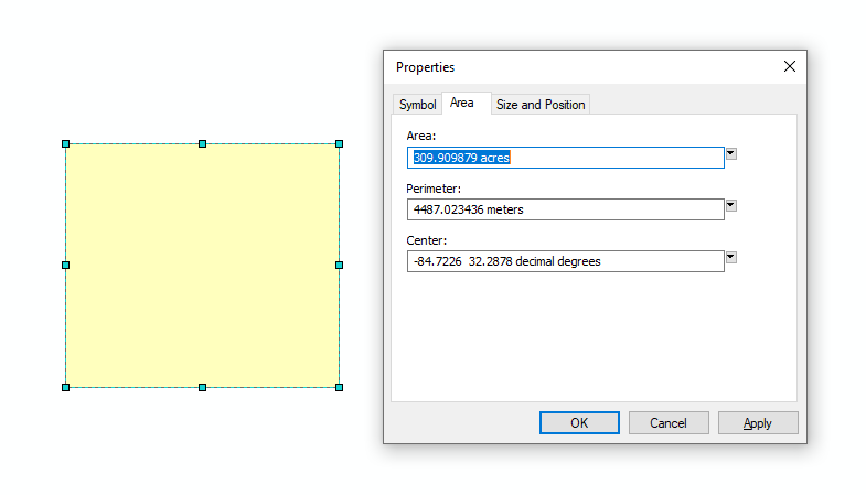 ArcMap 10.x Graphic Properties