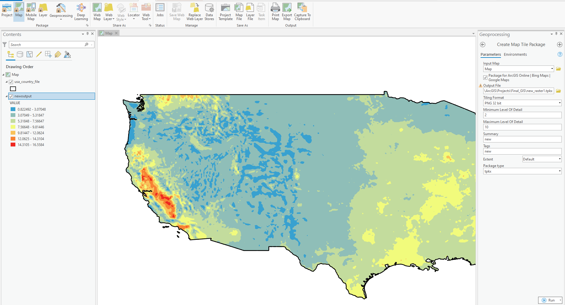 Arcgis Pro 2.9.2 Create Map Tile Package create  - Esri Community