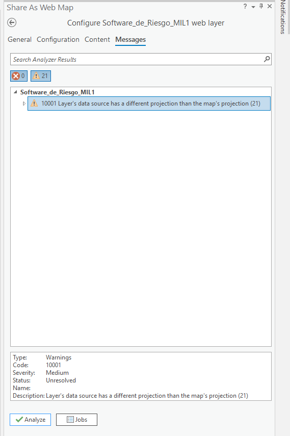 Issues when sharing a web map.PNG