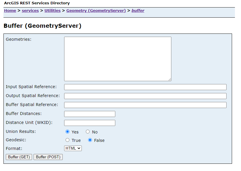 ArcGIS GeometryServer query