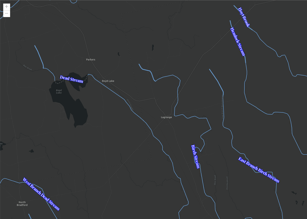 Improved polyline labels