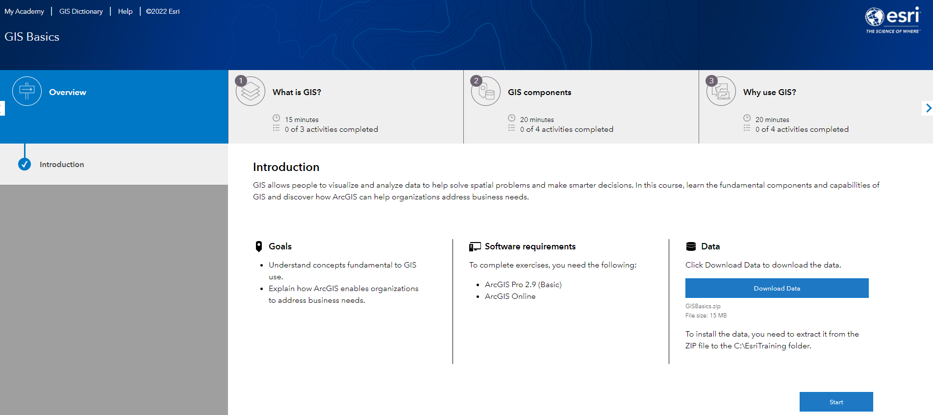 ARCGIS Training not working Esri Community