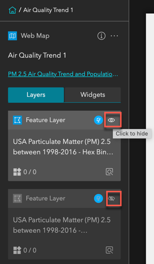 Turn on/ off specific layers in Experience Builder... - Esri Community