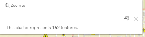 Map Viewer Beta Cluster Popup lacking "Browse Features"