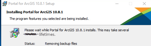Portal for ArcGIS Install time.png