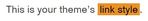 Theme link style