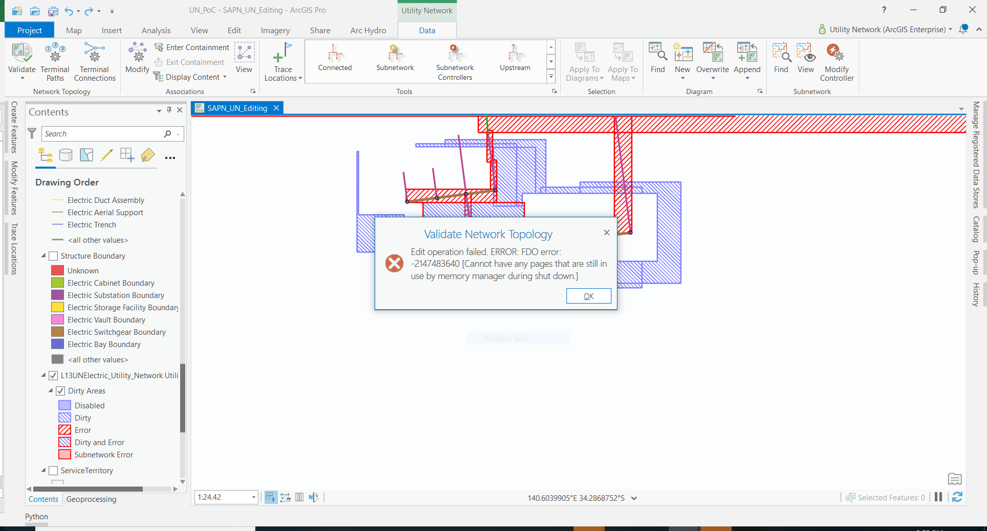 Solved: Validate Network Topology Error - Esri Community