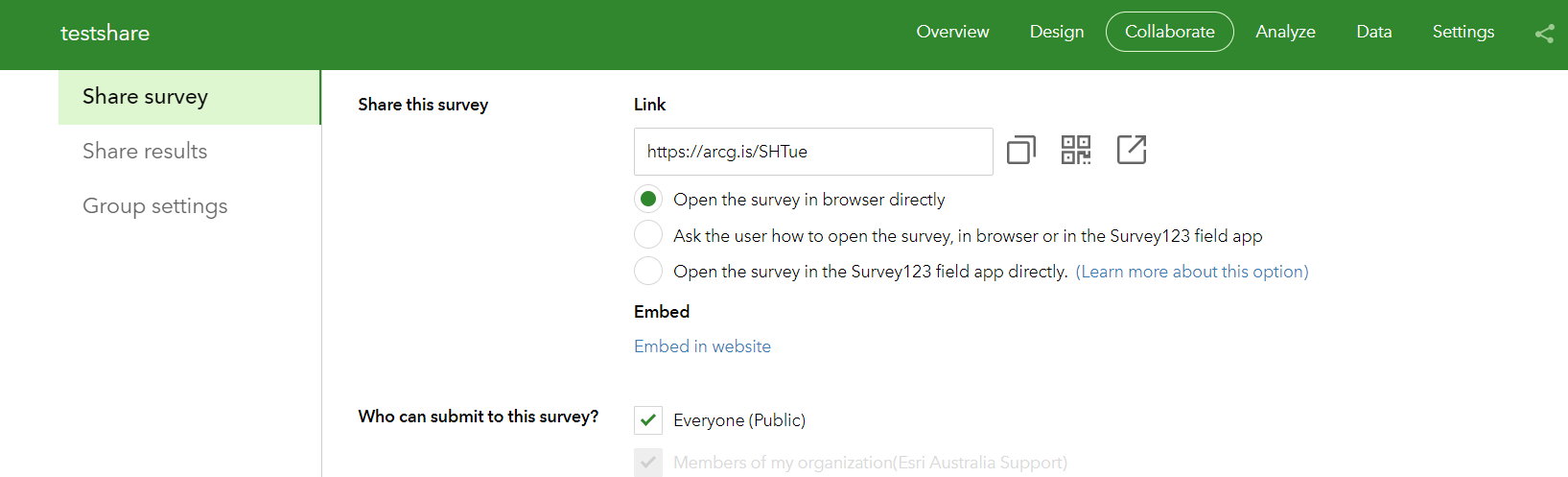 Solved: The feature service for this survey does not exist... - Esri ...