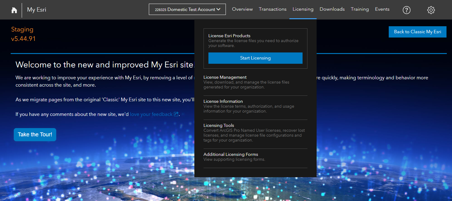 License Esri Products functionality added to the M... Esri Community