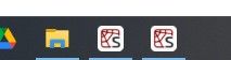 Launching Spyder creates two icons in the taskbar.