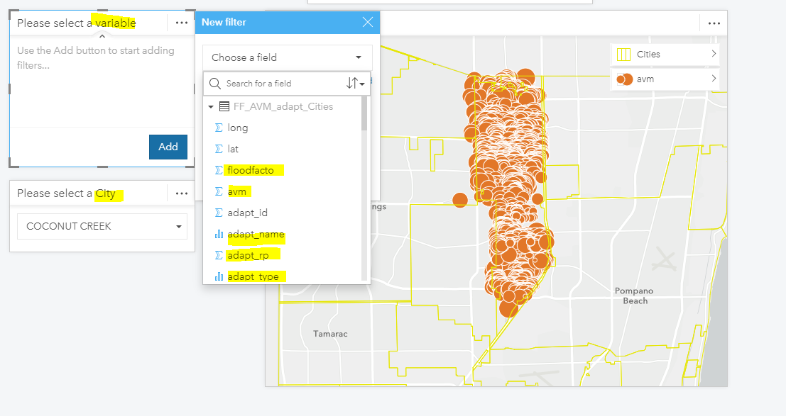 Solved Multiple drop down menus to filter plots/tables Esri Community