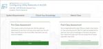 Attendees access pre- and post-class assessments from their My Schedule page on the Training site.