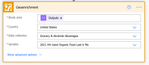 The Output from teh Compose Address action used to define the Study Area