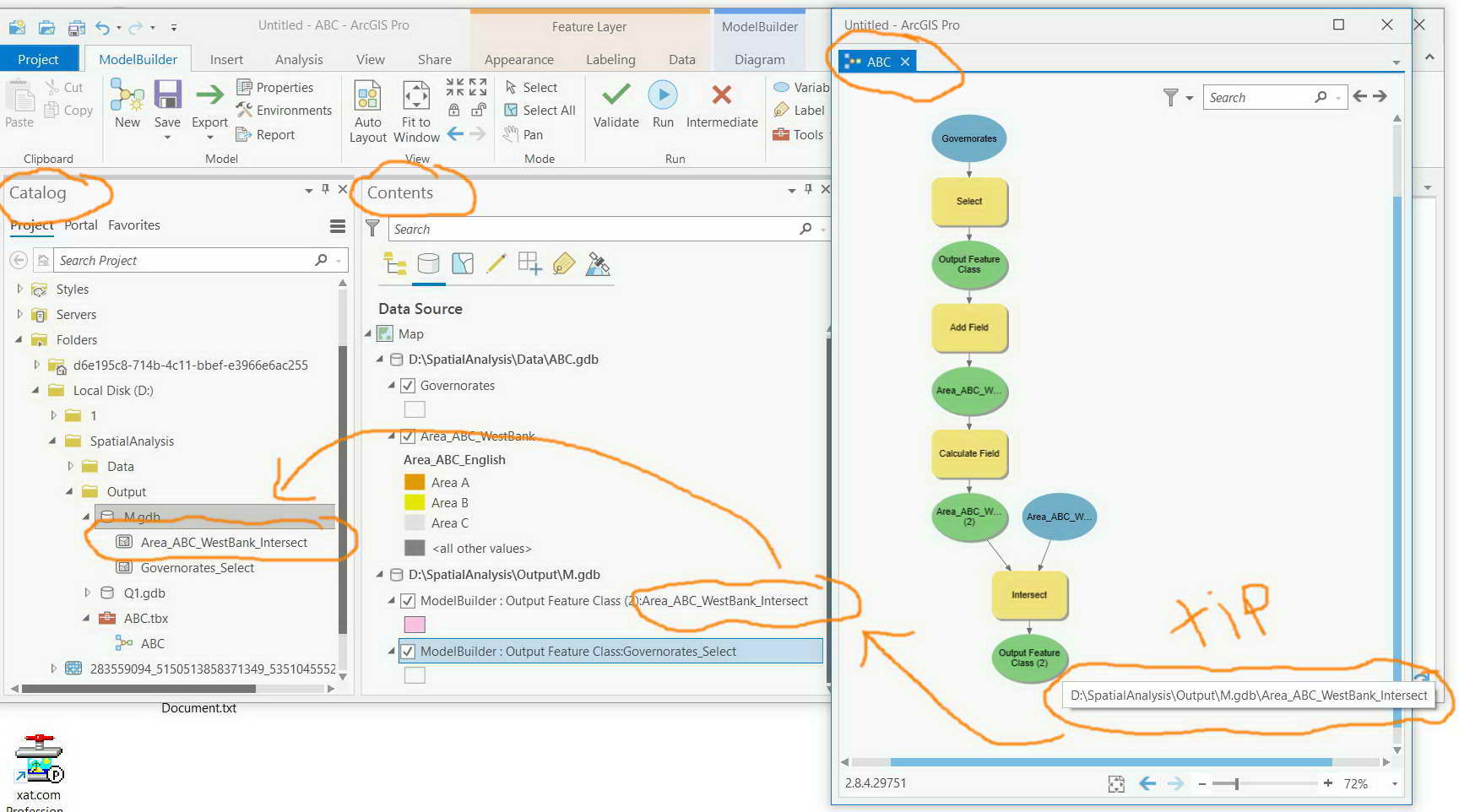 Add and connect data and tools and modify elements—ArcGIS Pro