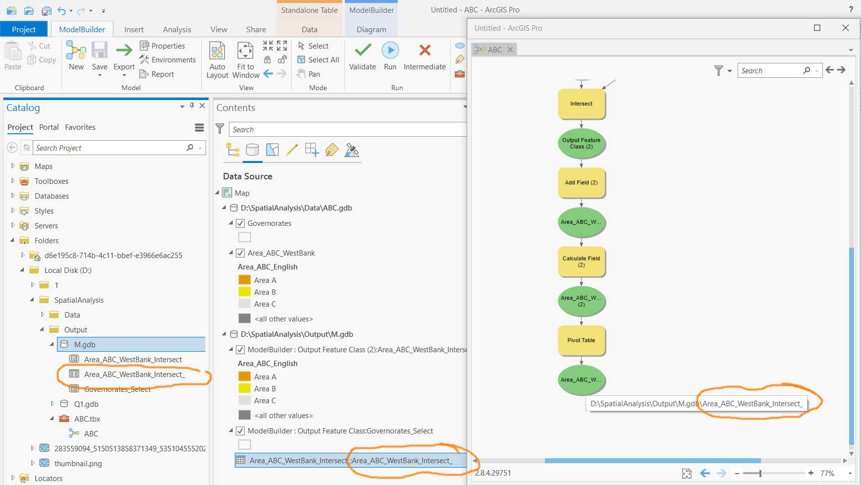 Add and connect data and tools and modify elements—ArcGIS Pro