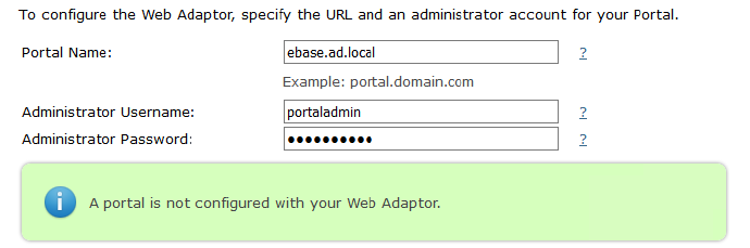 Solved: Configure web adaptor for Portal without fully qua... - Esri  Community
