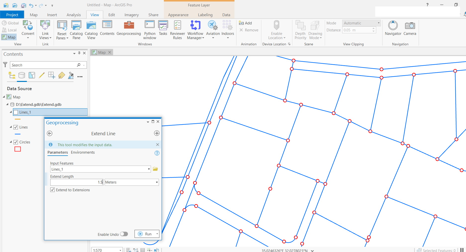 Solved ArcGIS Pro 2 7 The Extend Tool Fails To Extend Esri   4423i54E18856AF69E5F4