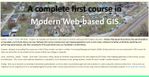 Front matter for first course in Modern Web-based GIS.