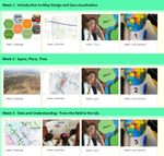 Weekly content in first course in Modern Web-based GIS.