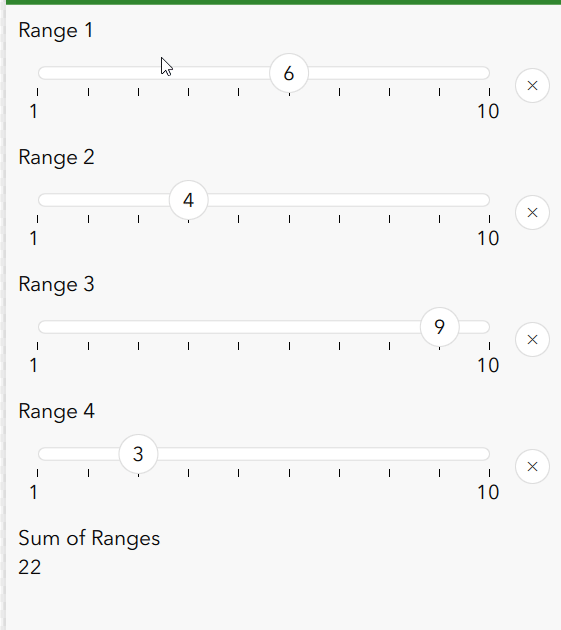 Solved Sum a set of RANGE questions/values Esri Community