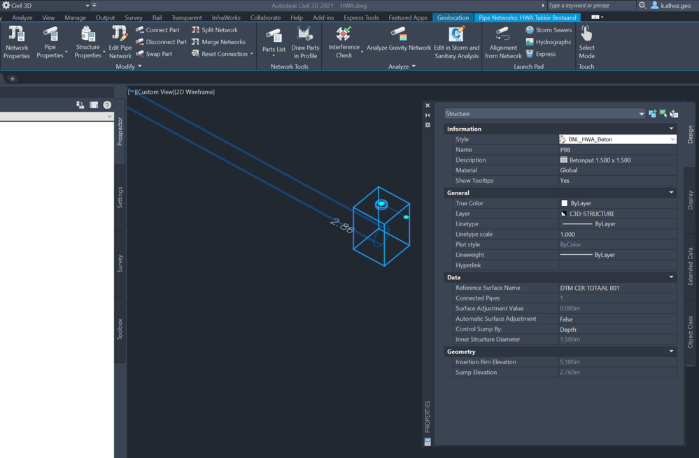 Attributes in Civil 3D