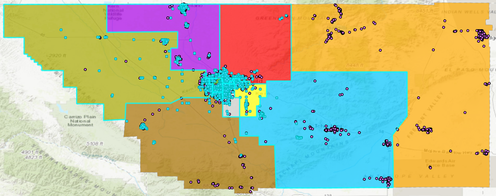 Selection highlights are scattered even though I selected with a rectangle