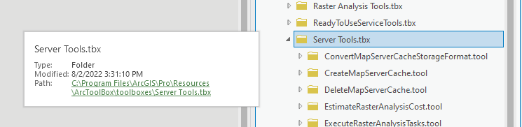 Toolboxes Shown as Folders in ArcGIS Pro.png