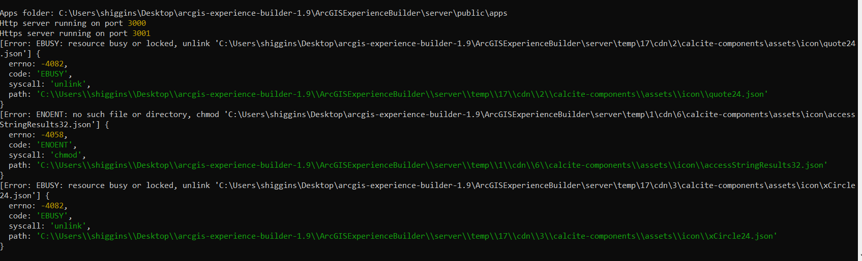 ExB 1.9 Dev is broken Strange errors out of no wh Esri Community