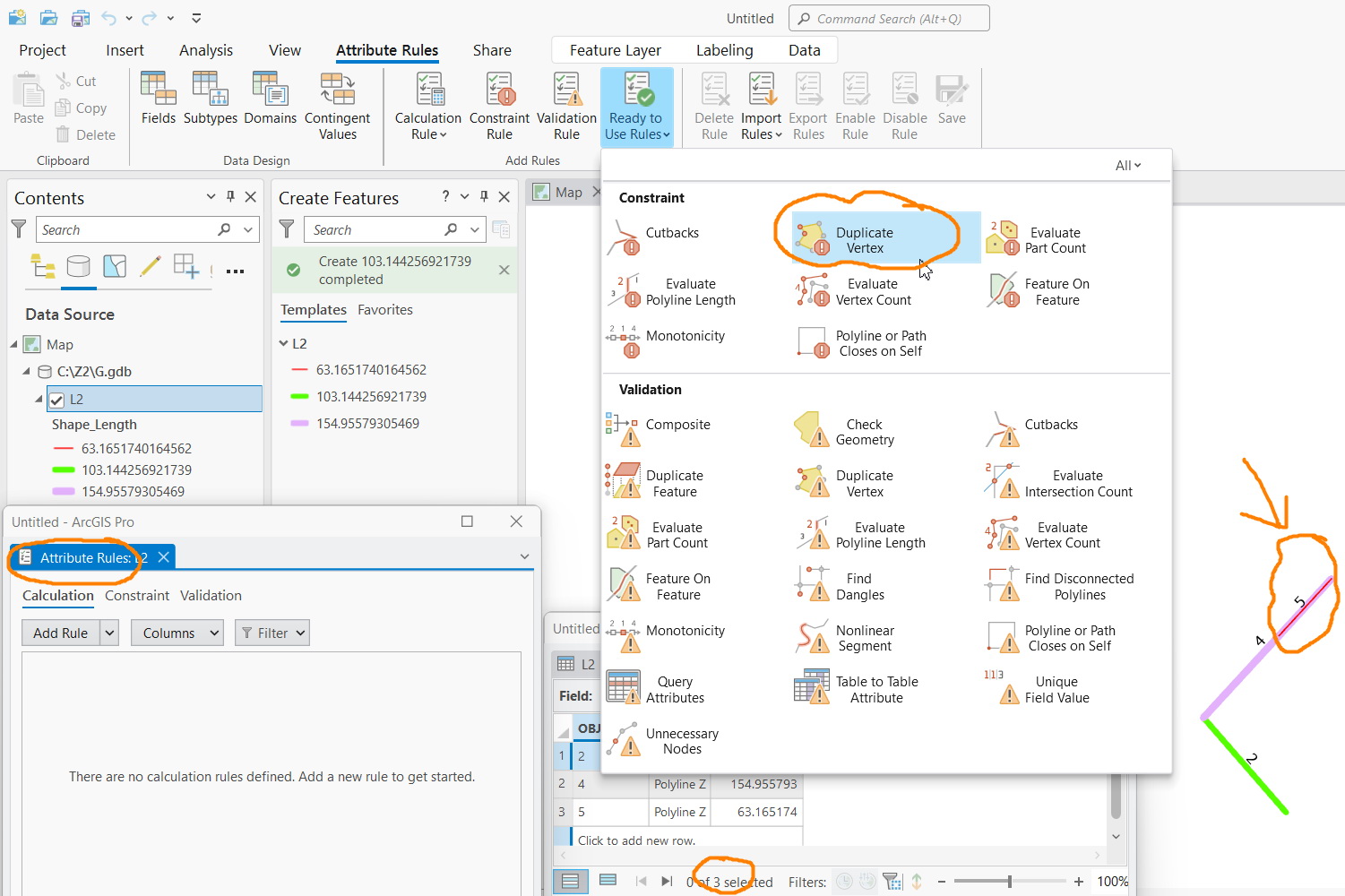 Solved ArcGIS Pro 3.0.1 The “duplicate vertex” attribute... Esri Community