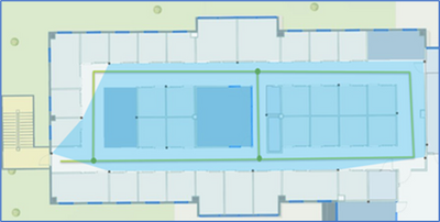 Image showing the beacons covering the entire IPS area