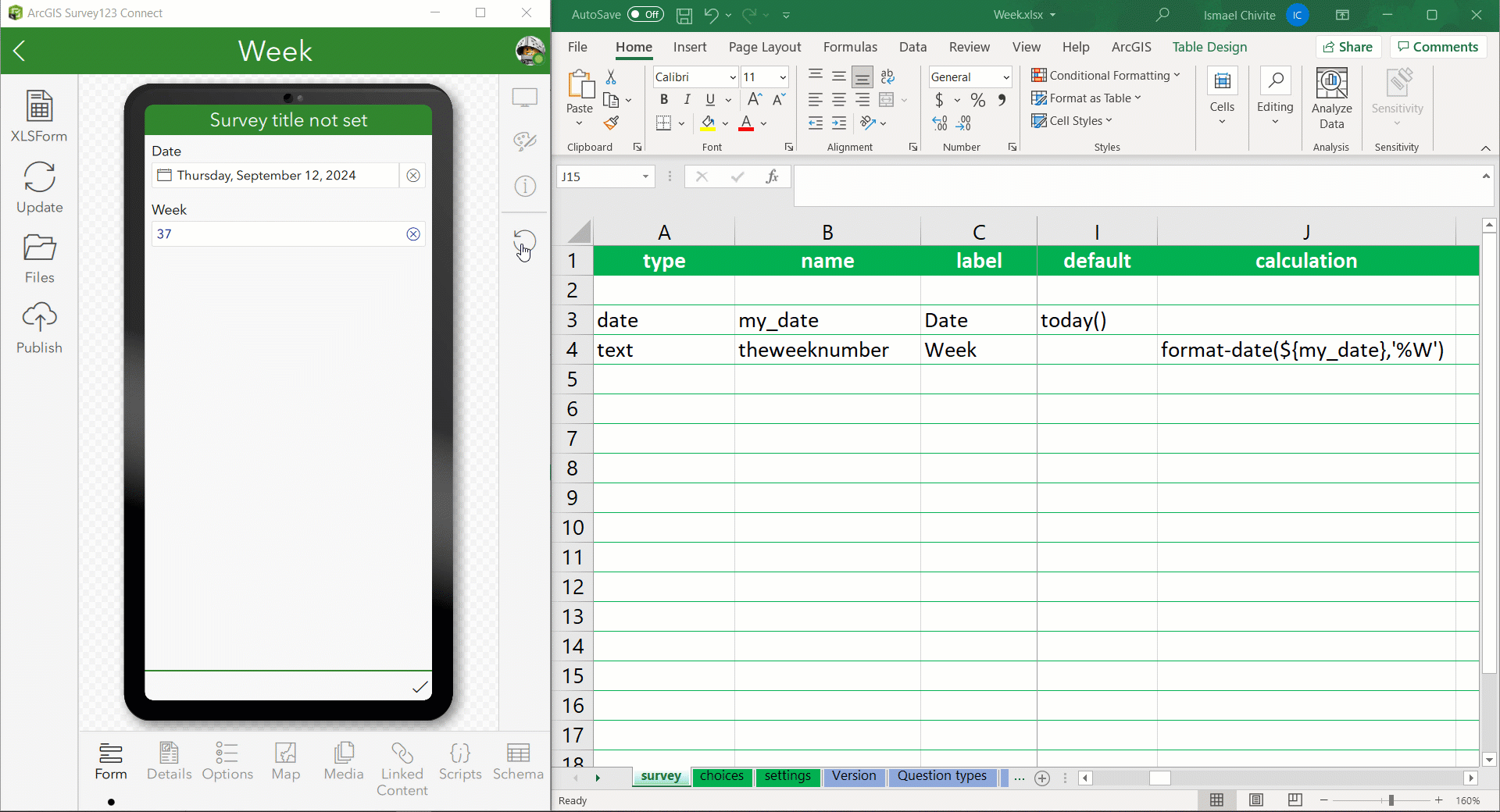 Solved how to calculate the week number of a date esri community