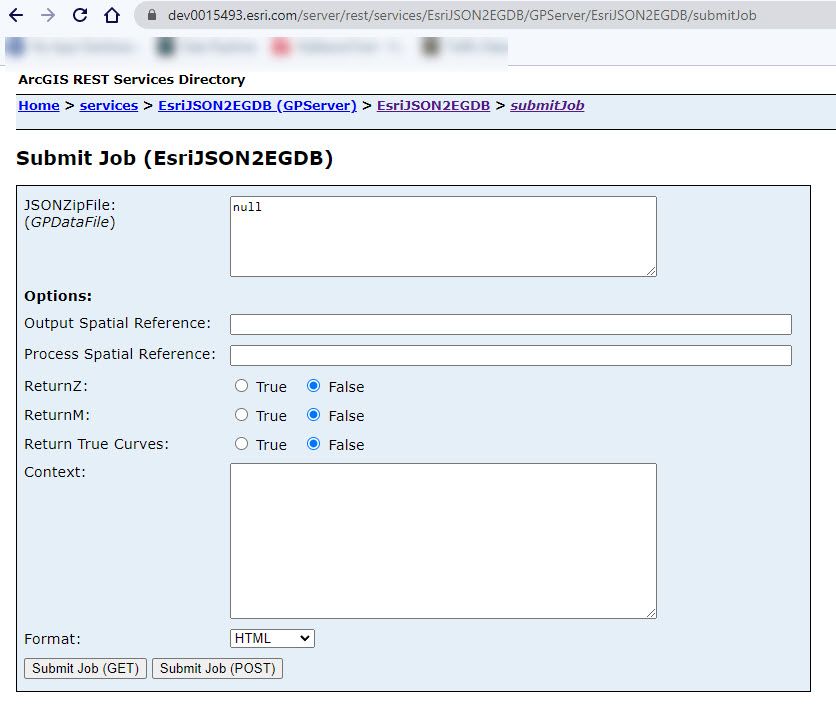 SubmitJob Endpoint