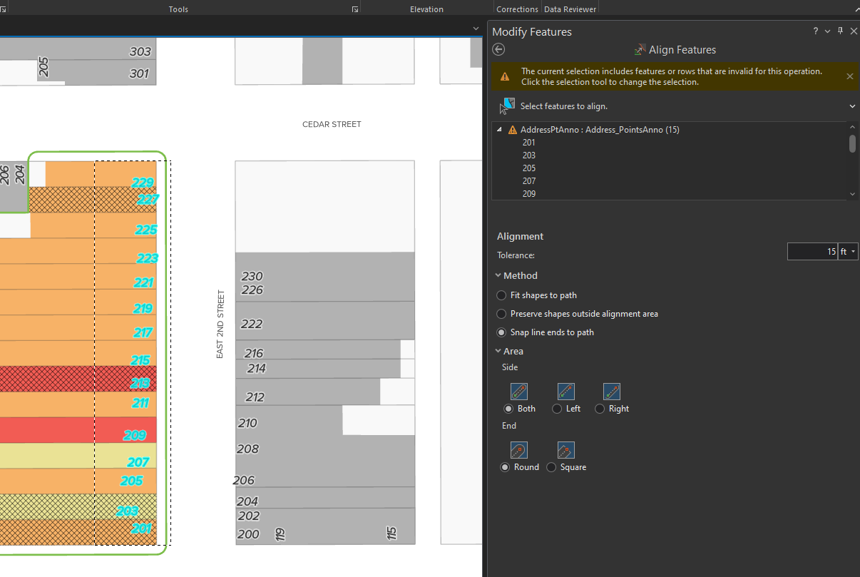 Align (annotation) point features to line? - Esri Community