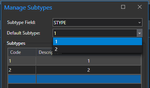 Changing the default subtype after adding another code.