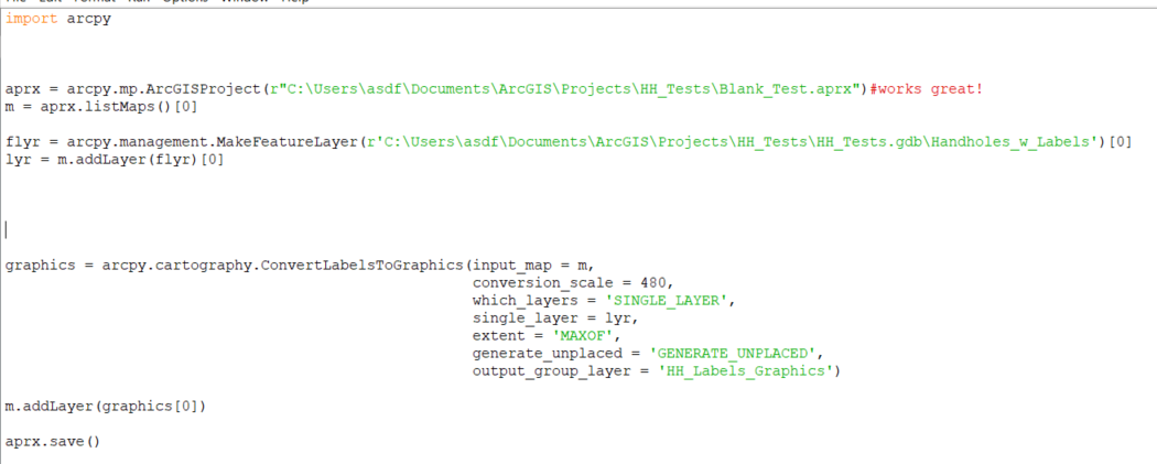 Solved: Convert Labels to Graphics CIM Path error - Esri Community
