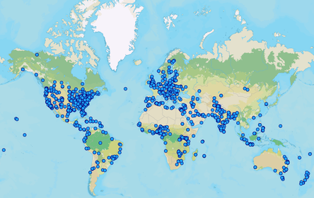 GIS Day Registered Events Map