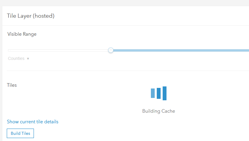 Tile Layer Stuck Building Cache - Esri Community