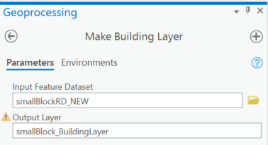 Figure 8, Make Building Layer tool