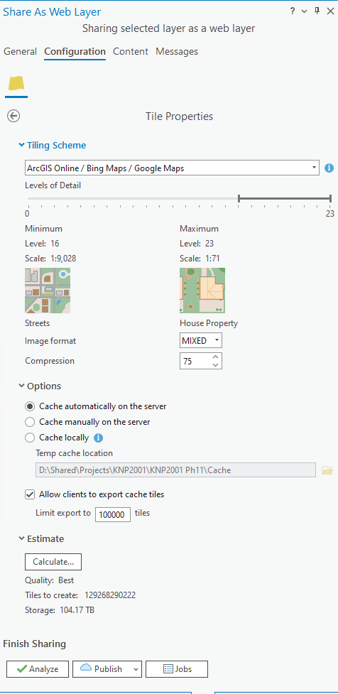 Arcgis Pro 2.9.2 Create Map Tile Package create  - Esri Community