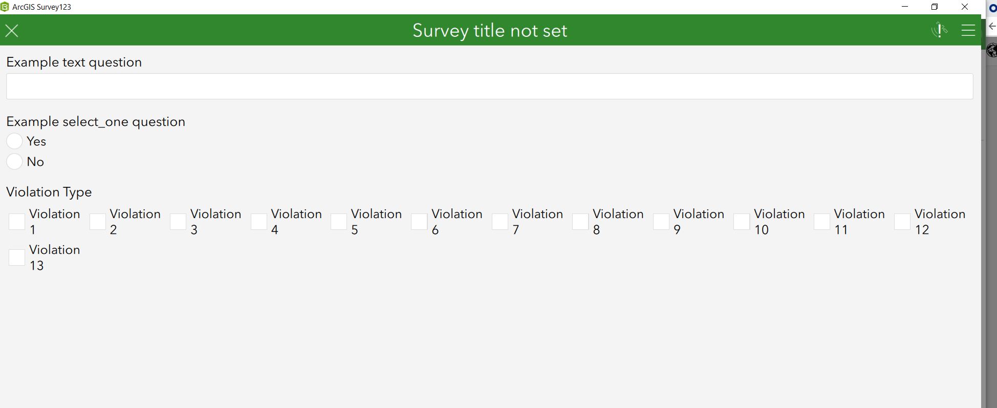 Solved Survey123 Connect App Question Esri Community