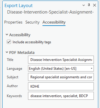 PDF Export Security