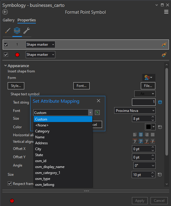 Include integer types in shape text symbol attribu... - Esri Community