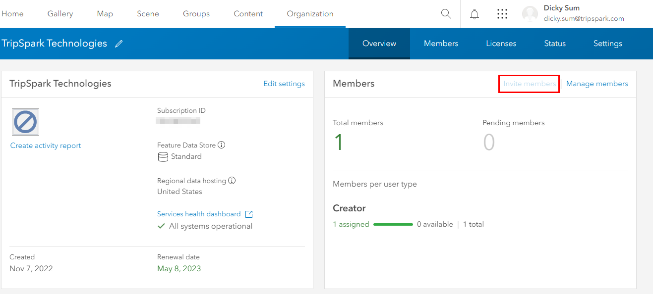 How to invite members to my Organization to manage... - Esri Community