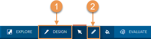 Click the Design tab to bring up the Draw tool.