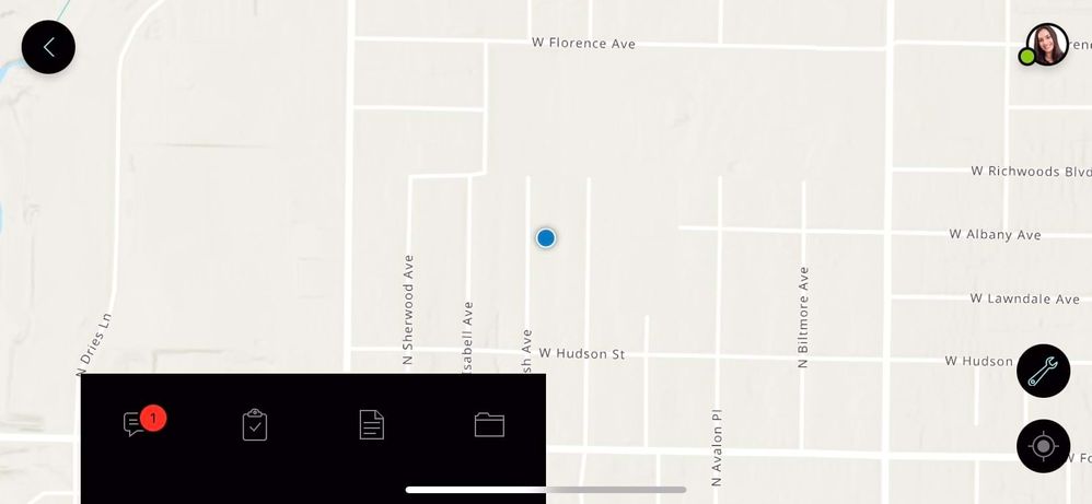Landscape mode provides users with more screen area to conduct mission activities