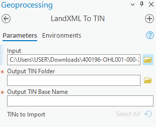 Solved: Arcgis PRO DOESN'T detect tin name in the geoproce... - Esri ...