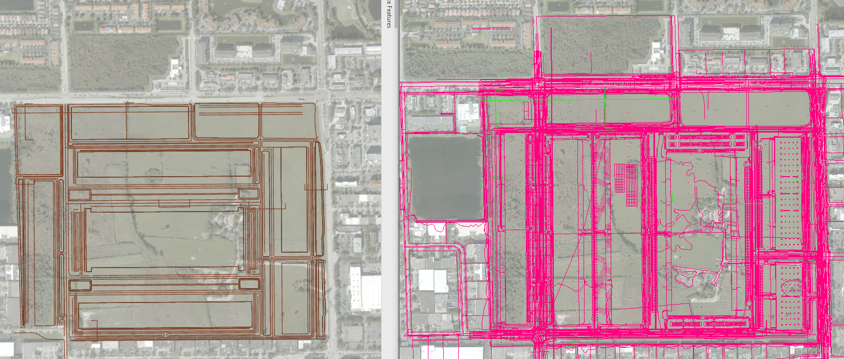 CAD not showing up properly in Pro, Fine in ArcMap Esri Community