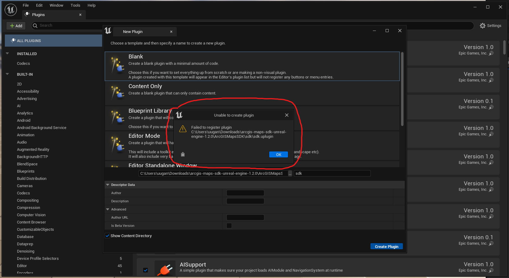 Unable to run 3 seperate plugins related to ArcGis... - Esri Community