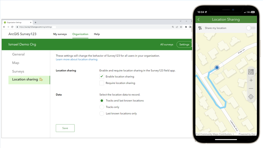 Survey123 Location Sharing Admin With Mobile app.png
