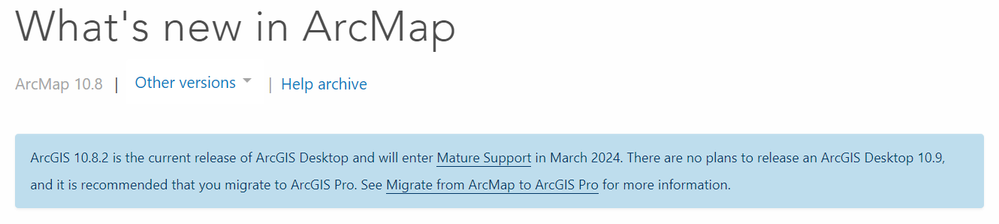 ArcMap Enters Mature Support In March 2024 Esri Community   Large